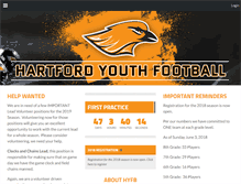 Tablet Screenshot of hartfordyouthfootball.com